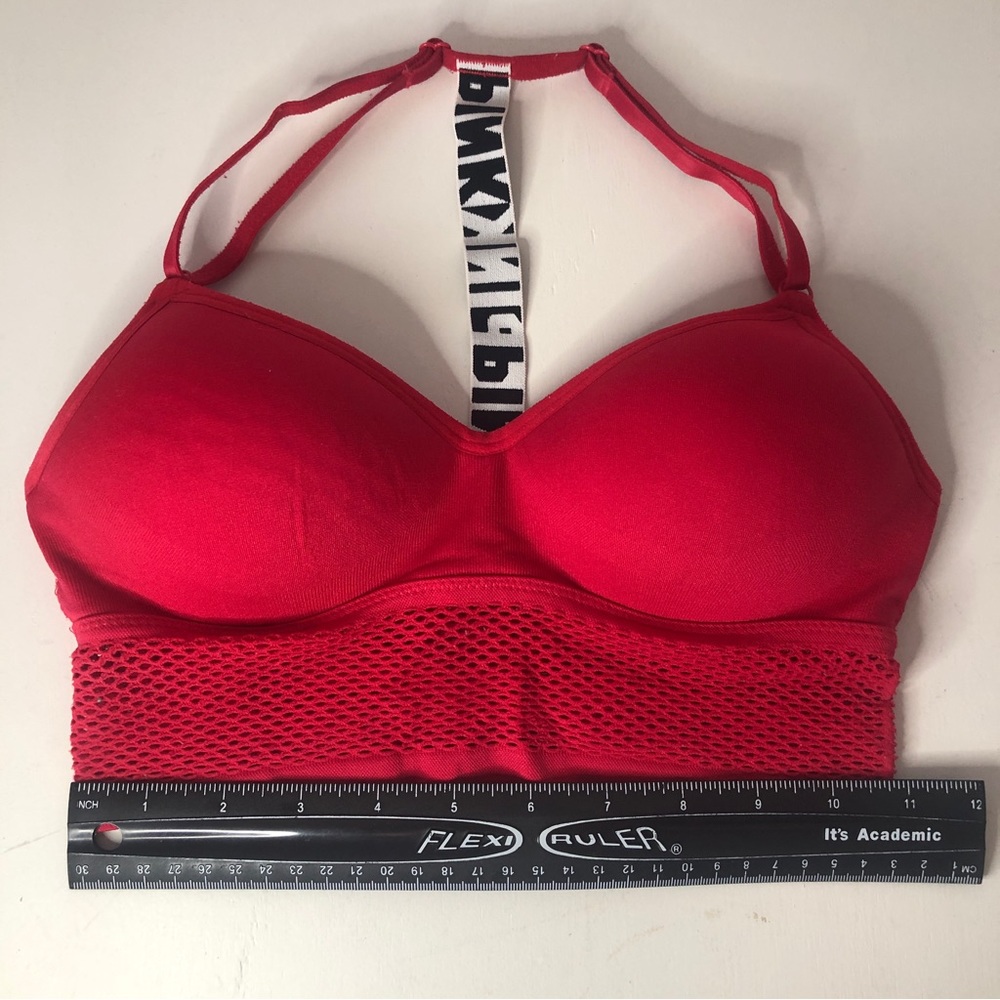 VS Pink Red Racerback Bra - Picture 3 of 4
